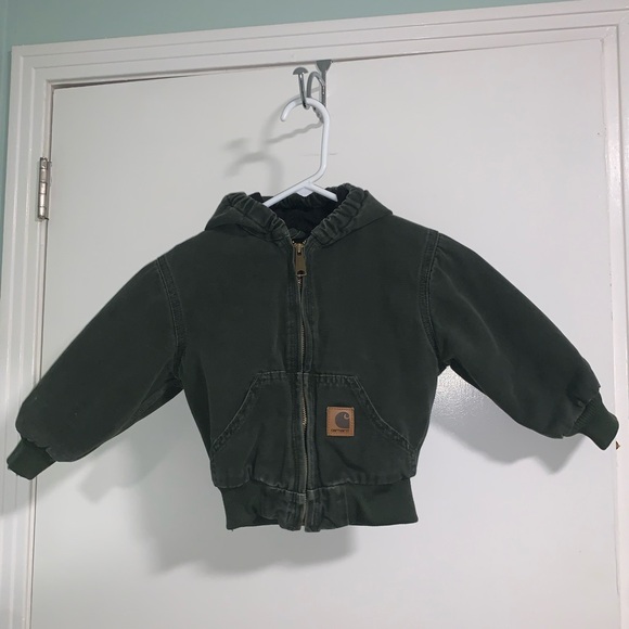 Carhartt Children’s Insulated Hooded Full Zip Coat Jacket Size 3T - Picture 5 of 6